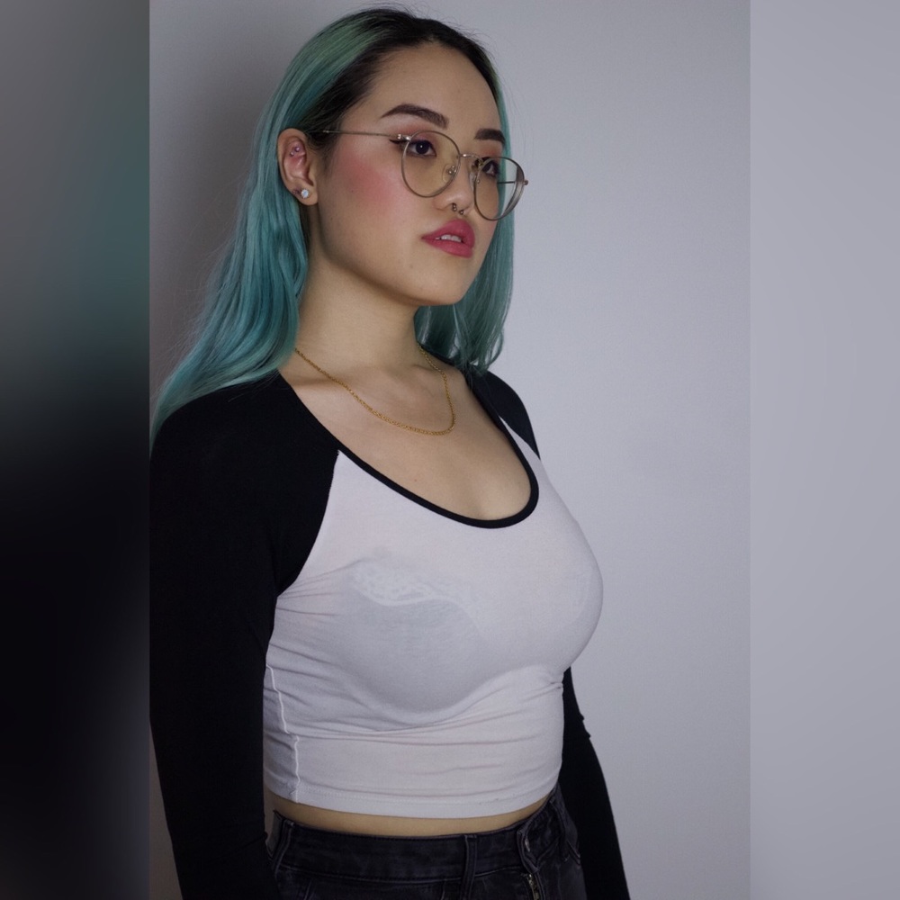 Baseball crop top